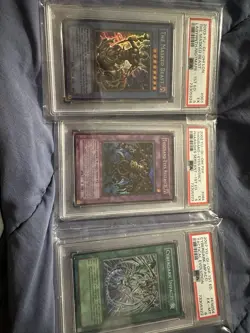 3 Yugioh Graded Cards - Image 1