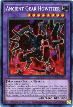 Yugioh! Ancient Gear Howitzer - RA03-EN035 - Prismatic Collector's Rare PCR NM/M - Image 1