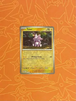 Pokemon TCG Toxel S&V Paradox Rift 069/182 Reverse Holo Common Card NM-M - Image 1