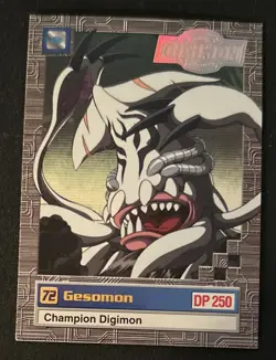 2000 Bandai Digimon CCG Gesomon DP250 Champion Digimon Card #72 13 Of 32 Creased - Image 1