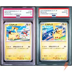 PSA 10 Pikachu Gym Promo Set of 2 - Pokemon Card Japanese - Image 1