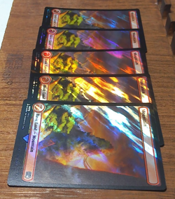MTG🔥 Mountain ( SURGE FOIL ) Final Fantasy NEAR MINT...💕❤✨ - Image 2