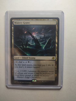 MTG- Watery Grave -Edge of Eternities- Regular - Rare land - NM/M - Image 3