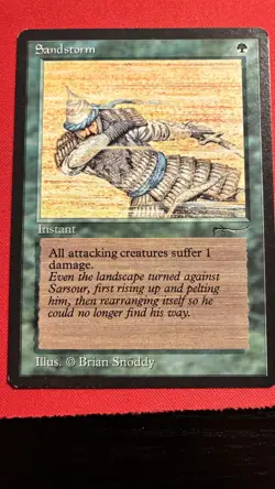 1 Sandstorm - Arabian Nights - Near Mint NM MtG Magic the Gathering - Image 1