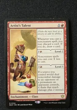 MTG - Artist's Talent - Bloomburrow - Near Mint Rare BLB #124 Non Foil - Image 1
