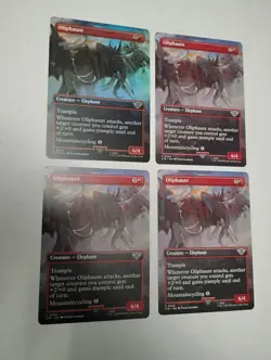 Oliphaunt (Borderless) x4 _ 1 FOIL + 3 non-foil MTG - Image 1