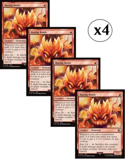 4x - Blazing Bomb - x4 - Final Fantasy - UC NM MTG - Image 1