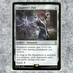 Conqueror's Flail 340 NM NF Rare MTG Commander Final Fantasy 2025 Commander Lega - Image 1