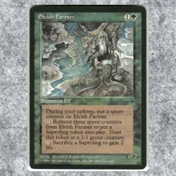 Elvish Farmer 74 LP NF Rare MTG Fallen Empires 1994 Vintage Commander Magic - Image 1