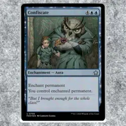 Confiscate 709 NM Foil Uncommon MTG Foundations 2025 Commander Legal Magic - Image 1