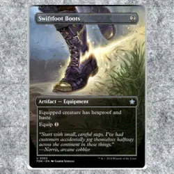 Swiftfoot Boots 355 NM NF Uncommon MTG Foundations 2025 Borderless Commander Leg - Image 1