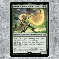 Jermane Pride of the Circus 144 NM NF Rare MTG Unfinity 2022 Acorn Stamp Legal M - Image 1