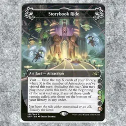 Storybook Ride 229 NM NF Rare MTG Unfinity 2022 Attraction Card 3-4-6 Acorn Lega - Image 1