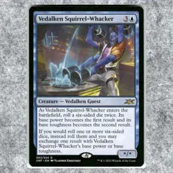 Vedalken Squirrel-Whacker 063 NM NF Rare MTG Unfinity 2022 Acorn Stamp Eternal L - Image 1