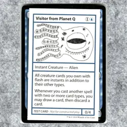 Visitor from Planet Q 0 NM NF Special MTG Mystery Booster Convention 2021 Promo - Image 1