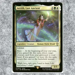 Aerith Last Ancient 076 NM NF Rare MTG Commander Final Fantasy 2025 Commander Le - Image 1