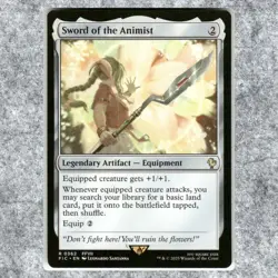 Sword of the Animist 362 NM NF Rare MTG Commander Final Fantasy 2025 Commander L - Image 1