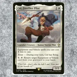 Cid Freeflier Pilot 013 NM NF Rare MTG Commander Final Fantasy 2025 Commander Le - Image 1