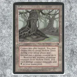 Hollow Trees 53 LP NF Rare MTG Fallen Empires 1994 Vintage Commander Legal Magic - Image 1