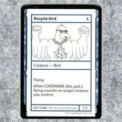 Recycla-bird 0 NM NF Special MTG Mystery Booster Convention 2021 Promo Exclusive - Image 1