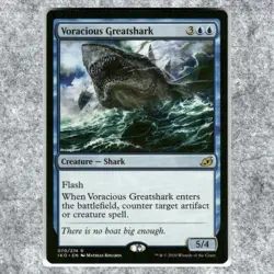 Voracious Greatshark 070 NM NF Rare MTG Ikoria Lair of Behemoths 2020 Standard L - Image 1