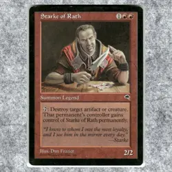 Starke of Rath 205 LP NF Rare MTG Tempest 1997 Commander Legal Magic - Image 1