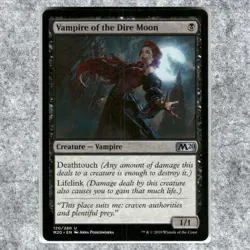 Vampire of the Dire Moon 120 NM NF Uncommon MTG Core Set 2020 Standard Commander - Image 1
