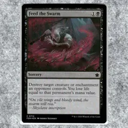 Feed the Swarm 712 NM Foil Common MTG Foundations 2025 Commander Legal Magic - Image 1