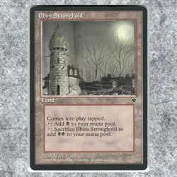 Ebon Stronghold 016 LP NF Uncommon MTG Fallen Empires 1994 Vintage Commander Leg - Image 1