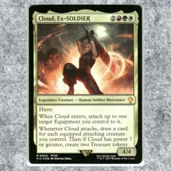 Cloud Ex-SOLDIER 002 NM Foil Mythic MTG Commander Final Fantasy 2025 Commander L - Image 1