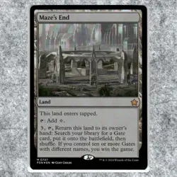 Maze's End 727 NM Foil Mythic MTG Foundations 2025 Commander Legal Magic - Image 1
