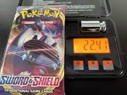 Pokemon Sword and Shield Base Set Booster Pack Sealed 22.41g 3.66mm - Image 1