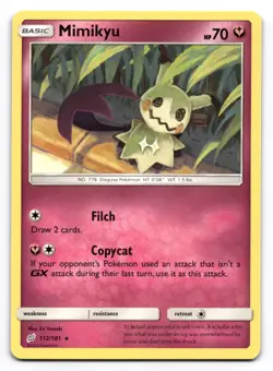 Mimikyu LP 112/181 Sm-Team Up Pokemon TCG Regular - Image 1