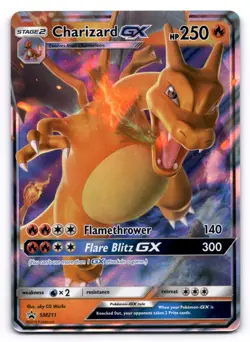 Charizard GX NM SM211 Sun & Moon Promo 211 Pokemon TCG Holo - Image 1