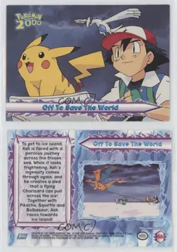 Off to Save the World Topps Pokemon The Movie 2000 #48 2000 1eb2 - Image 3