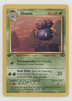 Gloom 1st Ed. Pokemon Jungle #37 1999 e9b - Image 1