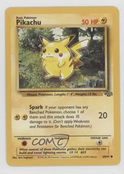 Pikachu Pokemon Jungle #60 1999 e9b - Image 1