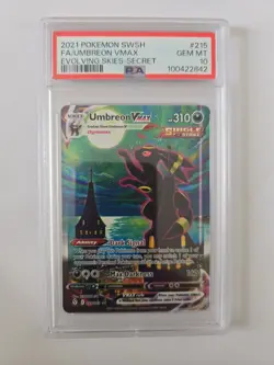 Pokemon PSA 10 Umbreon VMAX 215 SWSH Evolving Skies In Specific Magnetic Case - Image 3