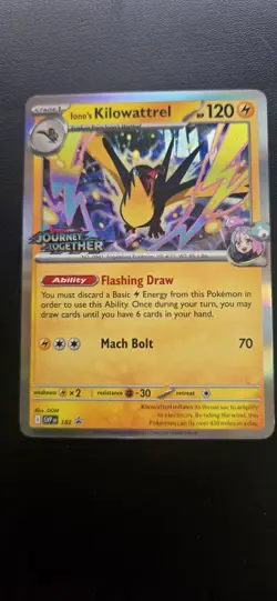 Iono's Kilowattrel 182 Black Star Stamped Promo NM Journey Together Pokemon TCG - Image 1