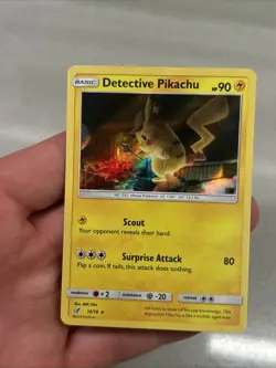 Detective Pikachu - 10/18 Detective Pikachu - HOLO Rare - Pokemon TCG 2019 🔥 - Image 3