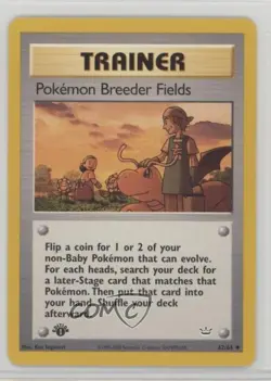 Pokemon Breeder Fields 1st Ed. Neo Revelation #62 2001 15fy - Image 1