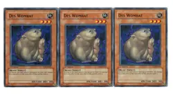 Yugioh- 3X Des Wombat - Common - 1st Edition - TLM-EN031 - Light Play - Image 1