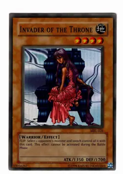 Yugioh- 1X Invader of the Throne - Super Rare - Unlimited - MRL-026 - Near Mint - Image 1