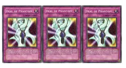 Yugioh- 3X Deal of Phantom - Common - 1st Edition - LON-084 - Light Play - Image 1
