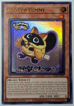Yugioh Cooky Yummy JUSH-EN017 Ultra Rare 1st Edition - Image 1