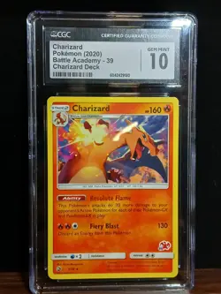 Charizard Battle Academy Stamped Card #39/70 Gem Mint Cgc 10 - Image 1