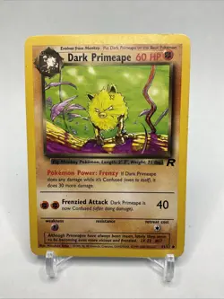 Dark Primeape 43/82 Team Rocket Pokemon Card LP Vintage WoTC English - Image 1