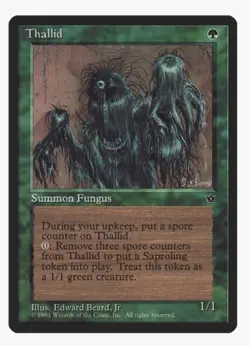 Thallid (Beard, Jr.) - Fallen Empires (FEM) Magic Card With Protective Sleeve - Image 1