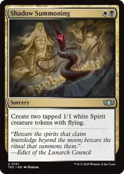 Shadow Summoning - Light Play MTG Commander: Tarkir: Dragonstorm - Image 1