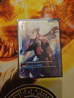 Gundam Card Game ST01-014 C+ Unforseen Incident Alt Art Miorine Rembran - Image 1